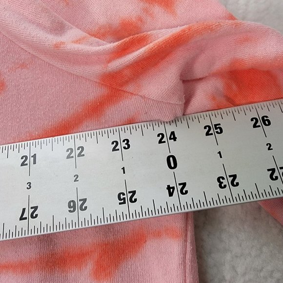 Torrid Pink Tie Dye Le Soleil Sun Moon Classic Round Neck Comfy Pullover Sweater - Picture 6 of 13